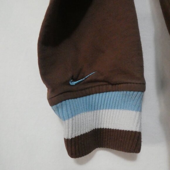 NIKE | size 6 | Brown Zip-Up Hoodie | Embroidered NIKE Logo - Picture 11 of 15